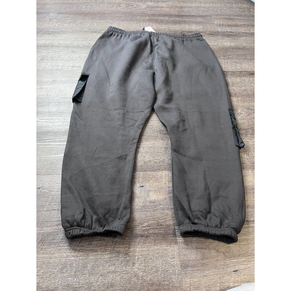 Missguided Plus Women Fleece Joggers Size 18 Gray Pockets O5 - Picture 2 of 7